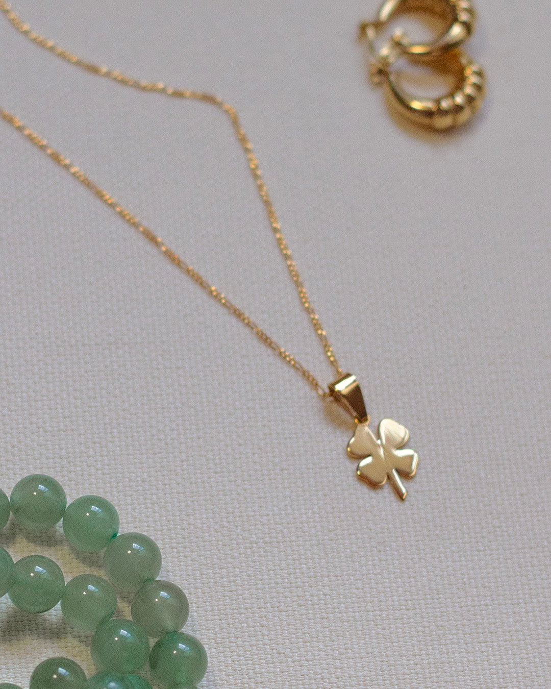 Cadena Trébol Dorado