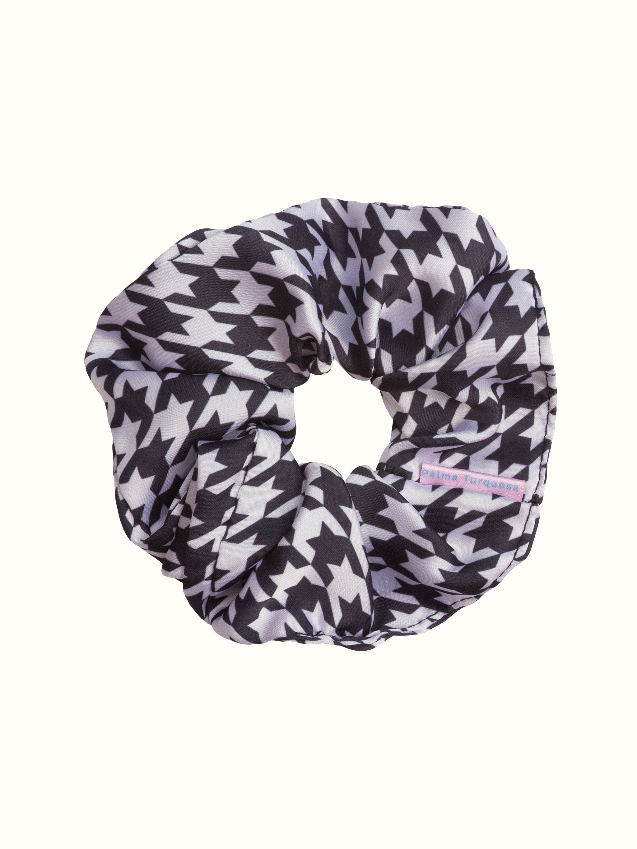 Scrunchie Pata de Gallina Negro