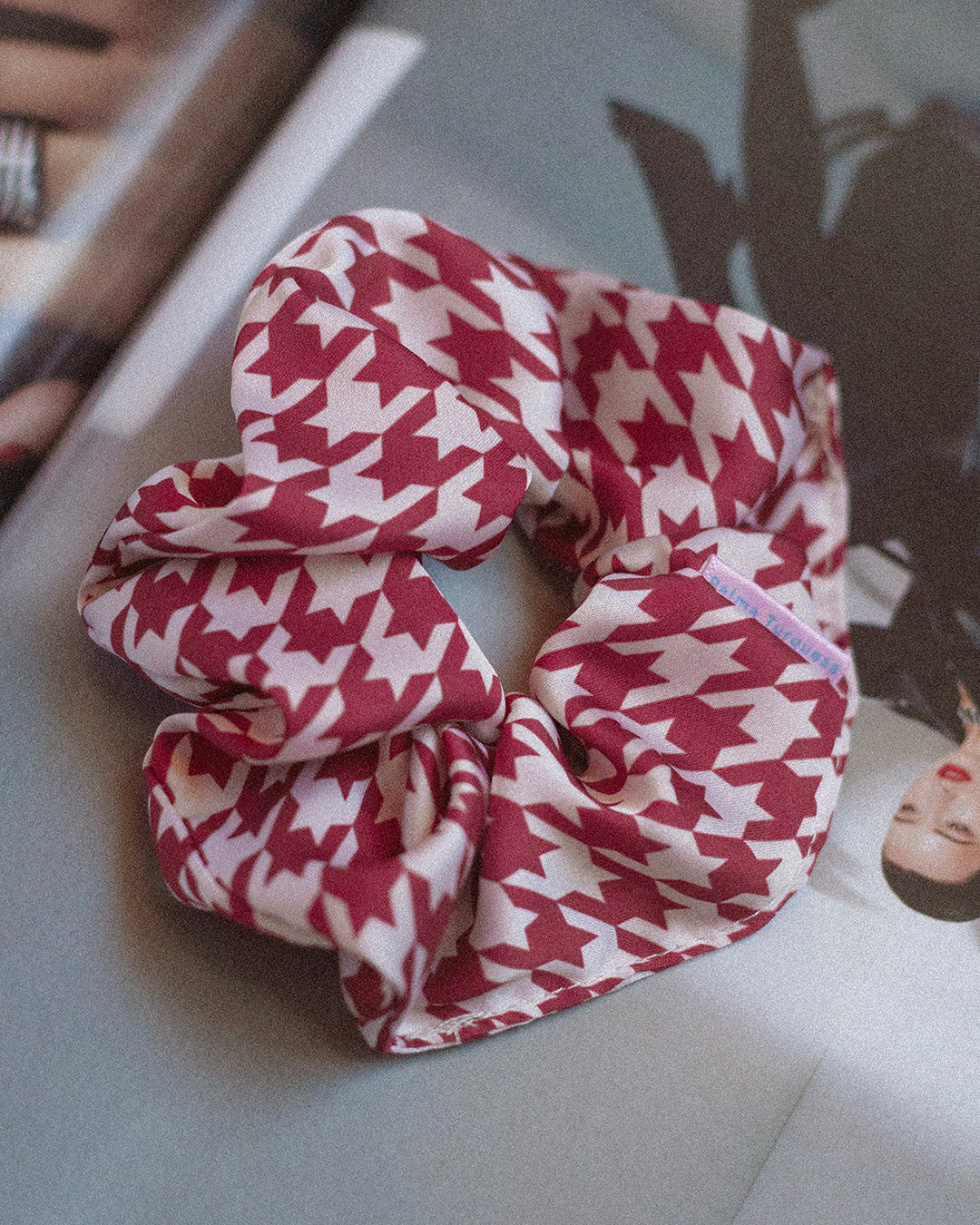 Scrunchie Cherry Red